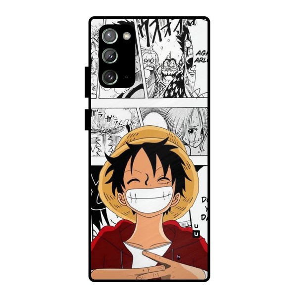 Manga Style Luffy Metal Back Case for Galaxy Note 20
