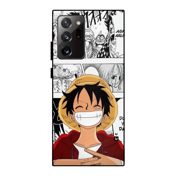Manga Style Luffy Metal Back Case for Galaxy Note 20 Ultra