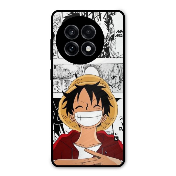 Manga Style Luffy Metal Back Case for OnePlus 13R