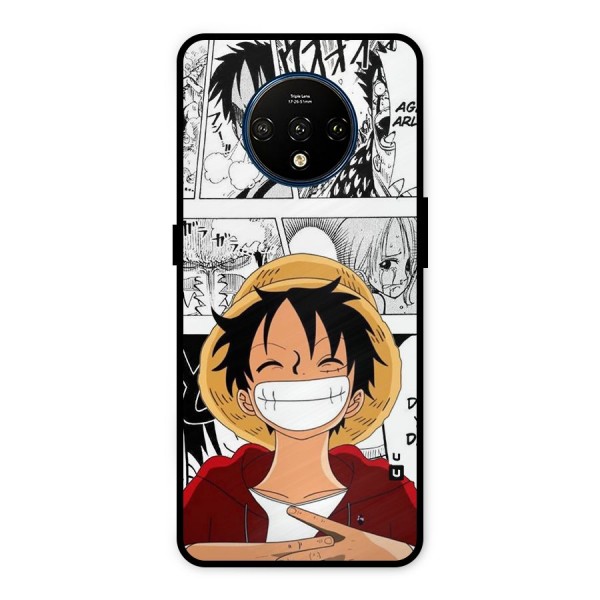 Manga Style Luffy Metal Back Case for OnePlus 7T
