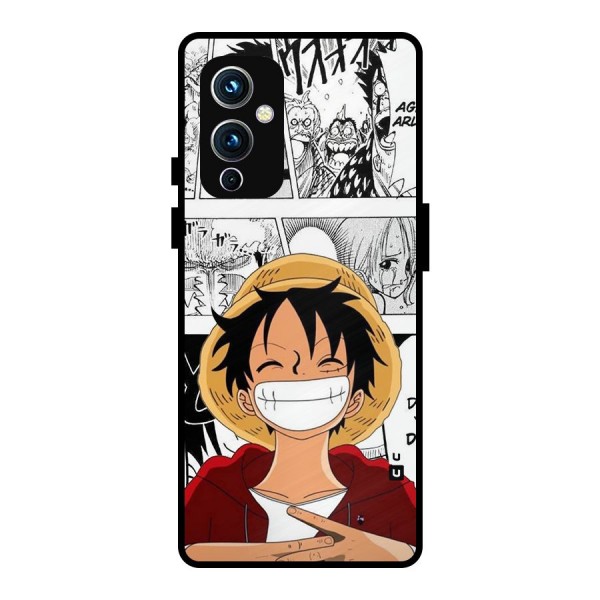 Manga Style Luffy Metal Back Case for OnePlus 9