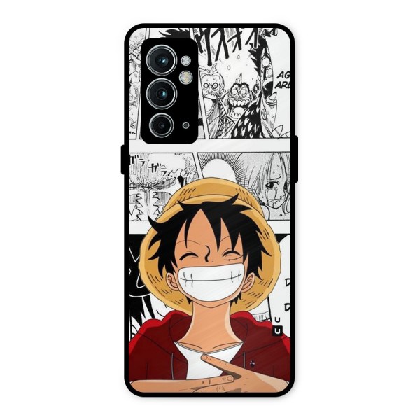Manga Style Luffy Metal Back Case for OnePlus 9RT 5G
