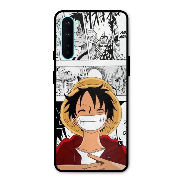 Manga Style Luffy Metal Back Case for OnePlus Nord
