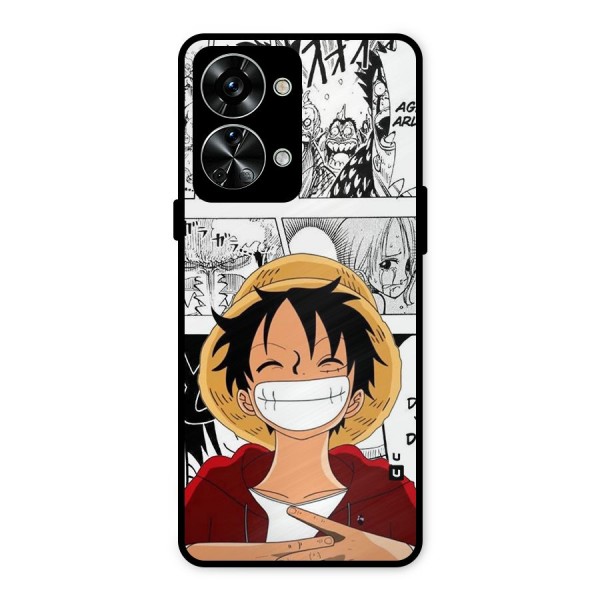 Manga Style Luffy Metal Back Case for OnePlus Nord 2T