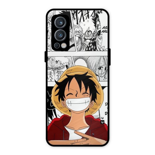 Manga Style Luffy Metal Back Case for OnePlus Nord 2 5G