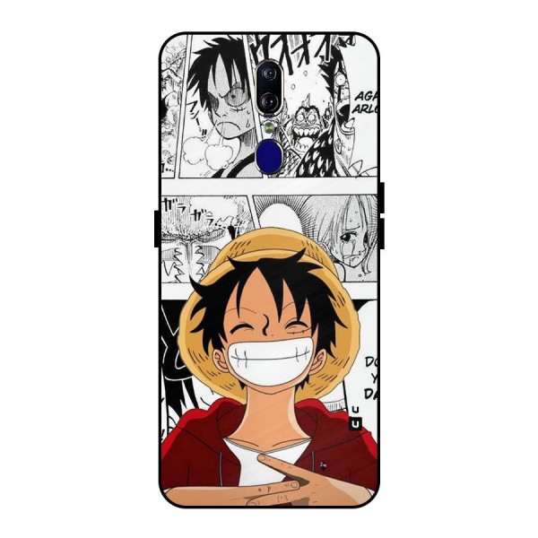 Manga Style Luffy Metal Back Case for Oppo F11