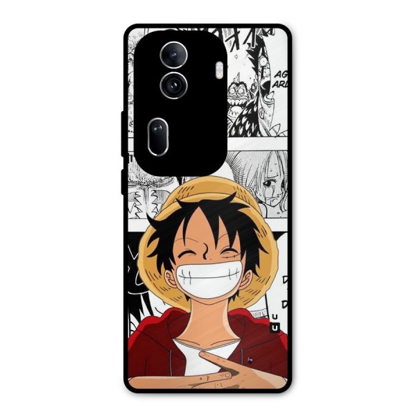 Manga Style Luffy Metal Back Case for Oppo Reno11 Pro 5G