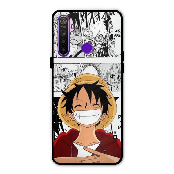 Manga Style Luffy Metal Back Case for Realme 5