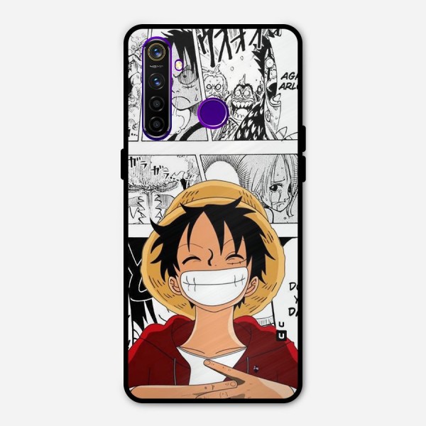 Manga Style Luffy Metal Back Case for Realme 5 Pro