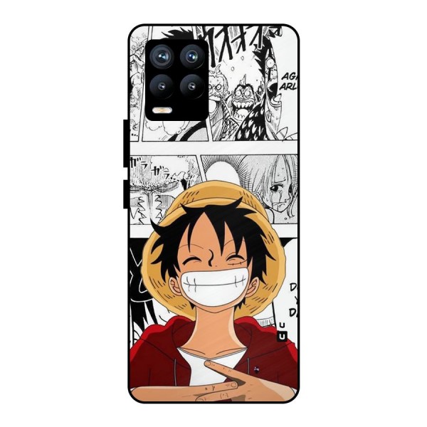 Manga Style Luffy Metal Back Case for Realme 8