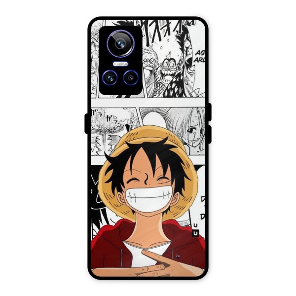 Manga Style Luffy Metal Back Case for Realme GT Neo 3