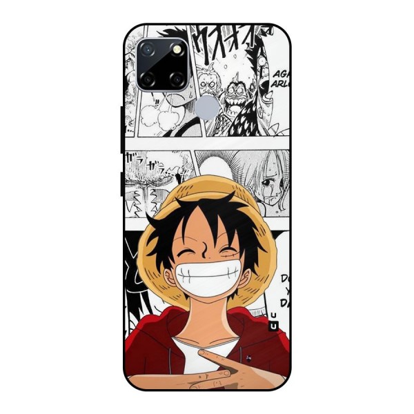 Manga Style Luffy Metal Back Case for Realme Narzo 20