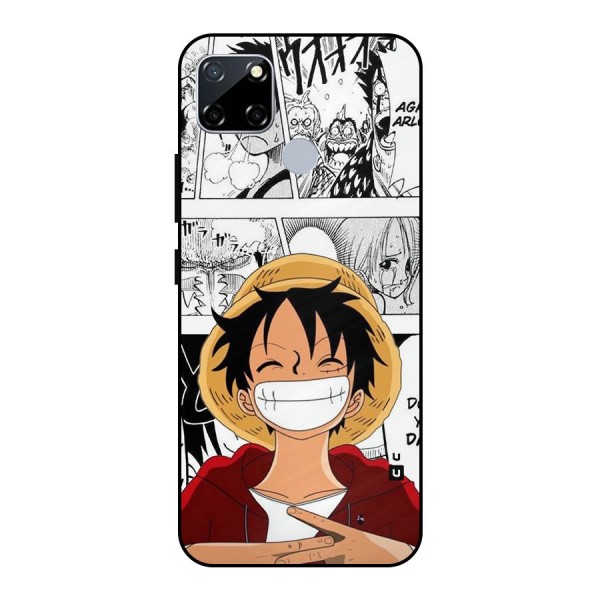 Manga Style Luffy Metal Back Case for Realme Narzo 30A
