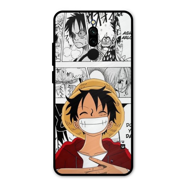 Manga Style Luffy Metal Back Case for Redmi 8