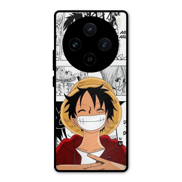 Manga Style Luffy Metal Back Case for Vivo X100