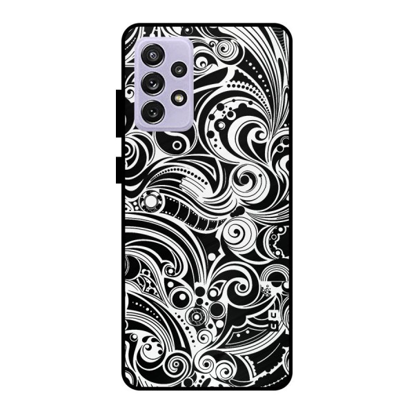 Maori Art Design Abstract Metal Back Case for Galaxy A72