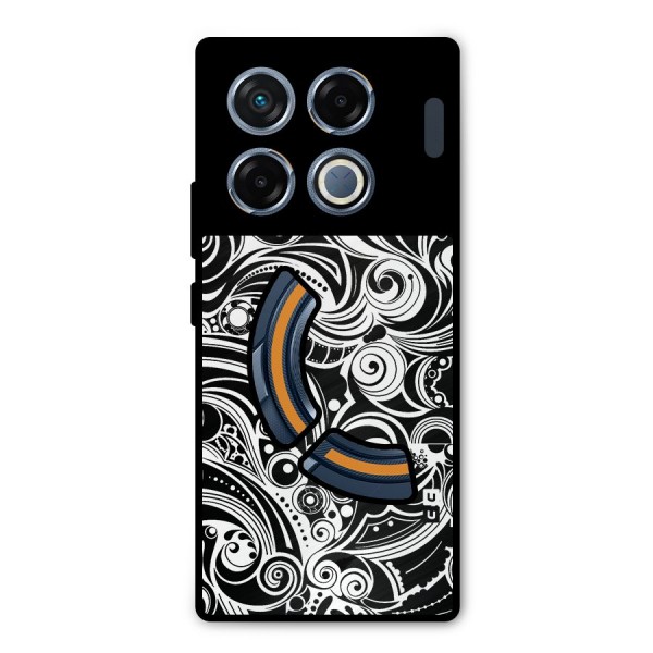 Maori Art Design Abstract Metal Back Case for Infinix GT 20 Pro