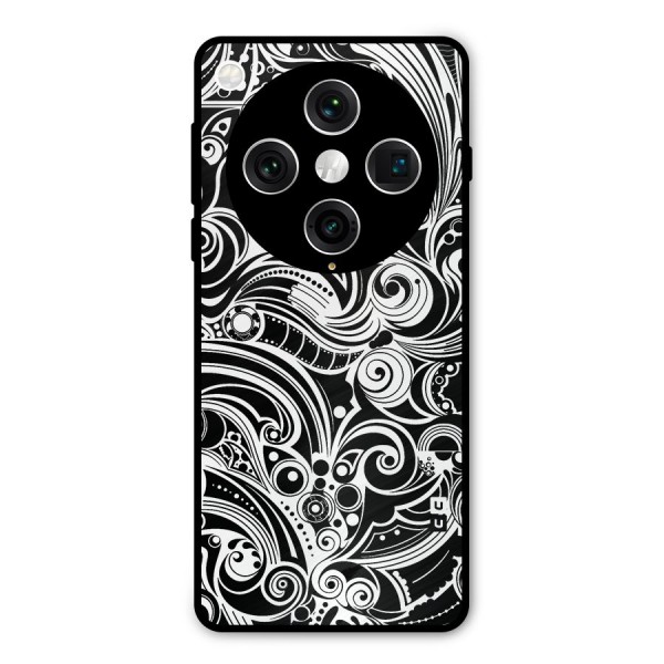 Maori Art Design Abstract Metal Back Case for Oppo Find X8 Pro