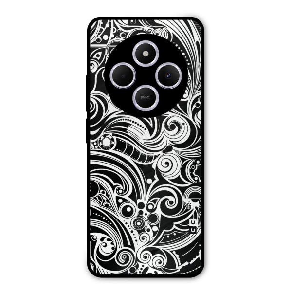 Maori Art Design Abstract Metal Back Case for Poco C75 5G