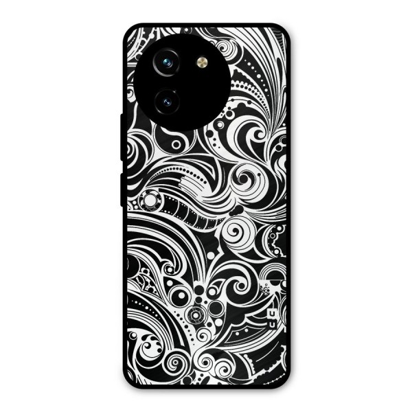 Maori Art Design Abstract Metal Back Case for Vivo T3x