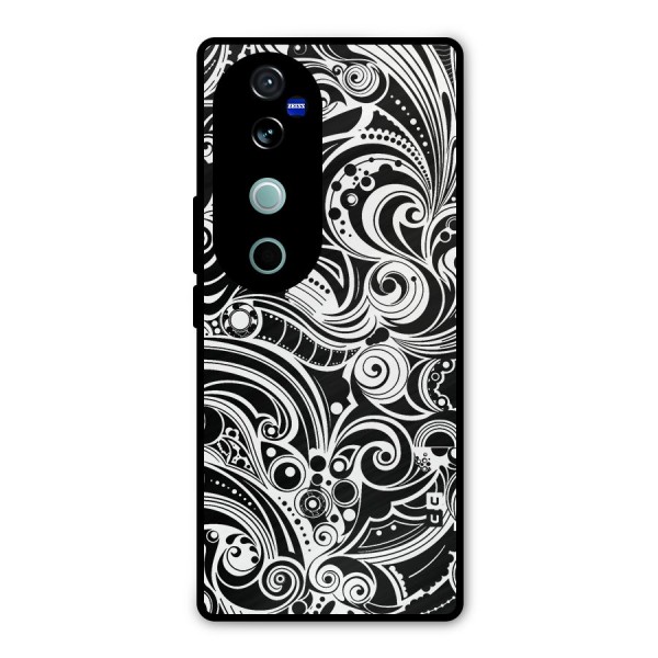 Maori Art Design Abstract Metal Back Case for Vivo V40 Pro