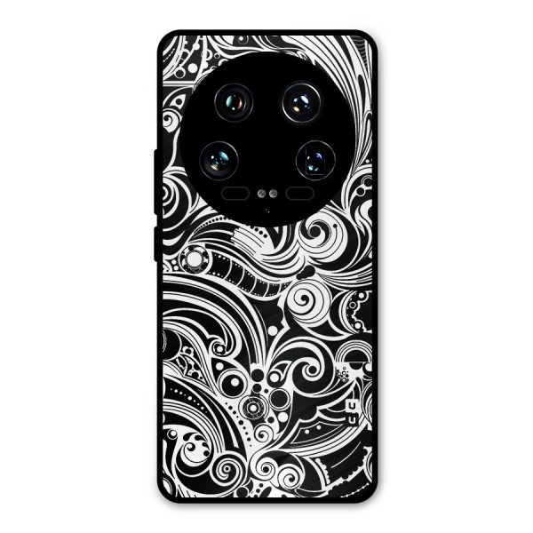 Maori Art Design Abstract Metal Back Case for Xiaomi 14 Ultra