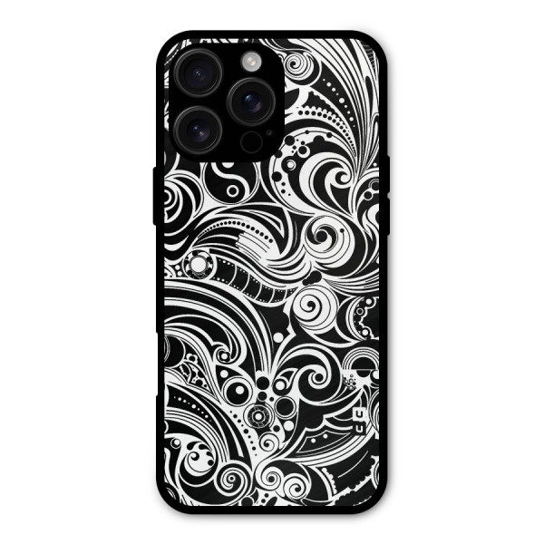 Maori Art Design Abstract Metal Back Case for iPhone 16 Pro Max