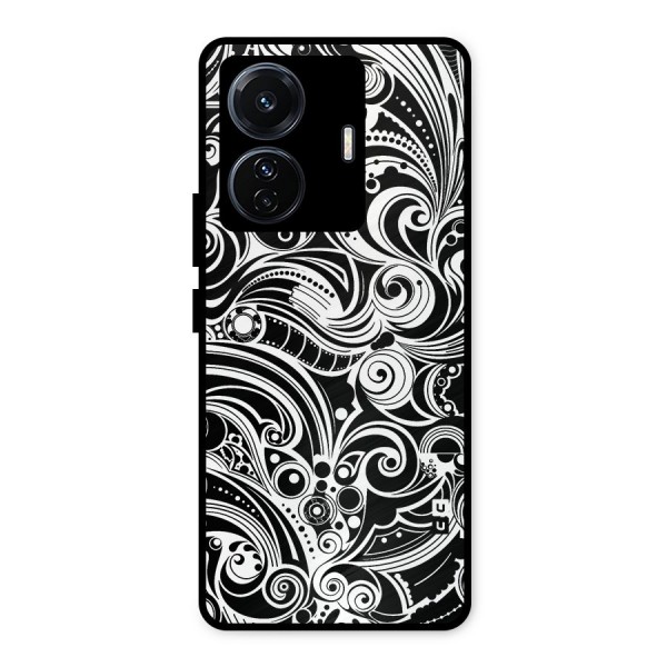 Maori Art Design Abstract Metal Back Case for iQOO Z6