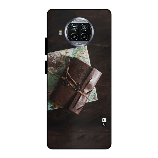 Map Journal Metal Back Case for Mi 10i