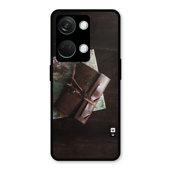 Map Journal Metal Back Case for OnePlus Nord 3