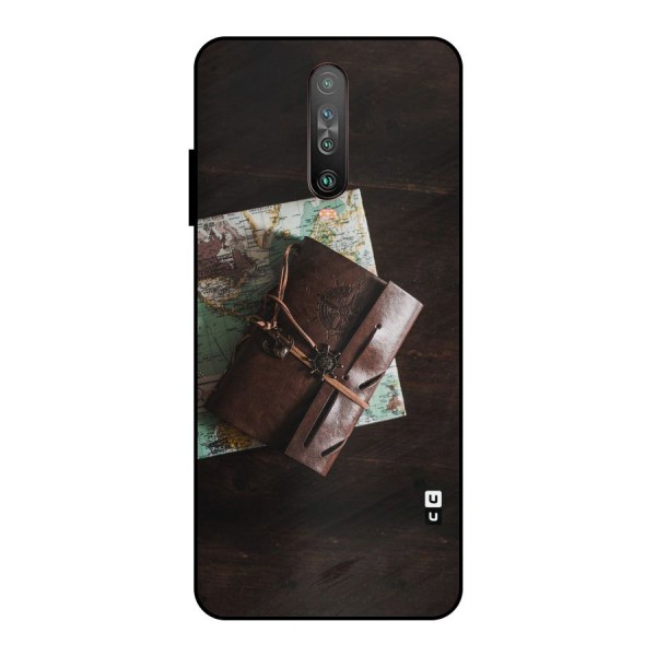 Map Journal Metal Back Case for Poco X2