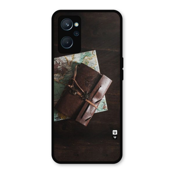 Map Journal Metal Back Case for Realme 9i