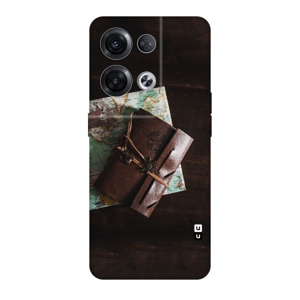 Map Journal Original Polycarbonate Back Case for Oppo Reno8 Pro 5G
