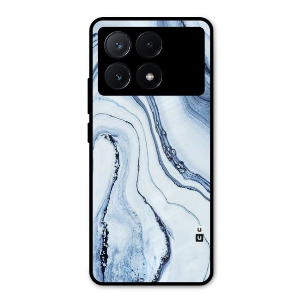 Marble Awesome Metal Back Case for Poco X6 Pro