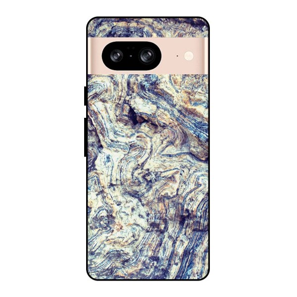 Marble Pattern Metal Back Case for Google Pixel 8