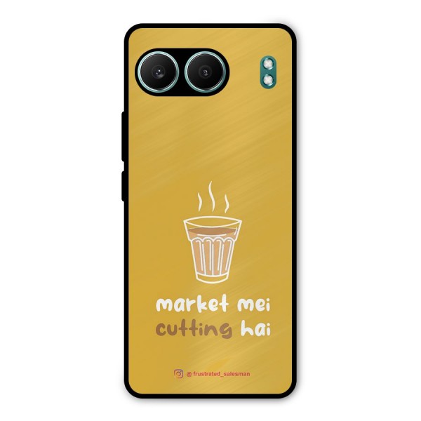Market Mei Cutting Hai Mustard Yellow Metal Back Case for OnePlus Nord 4