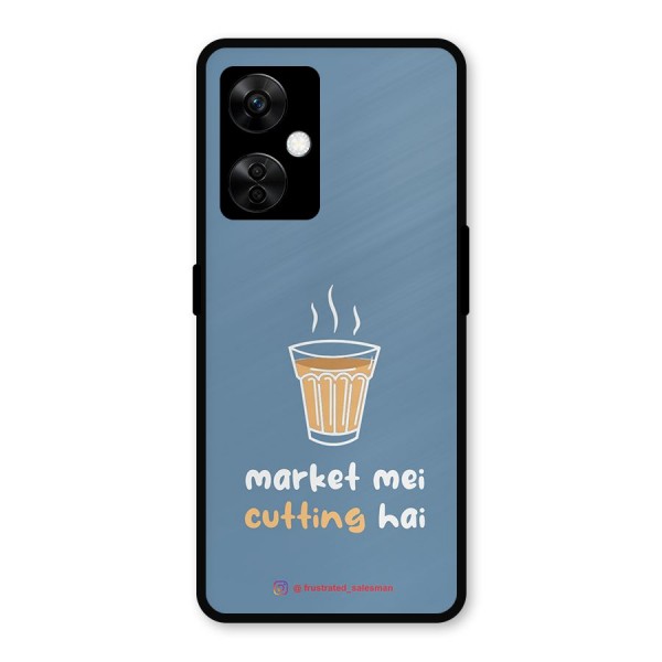 Market Mei Cutting Hai SteelBlue Metal Back Case for OnePlus Nord CE 3 Lite