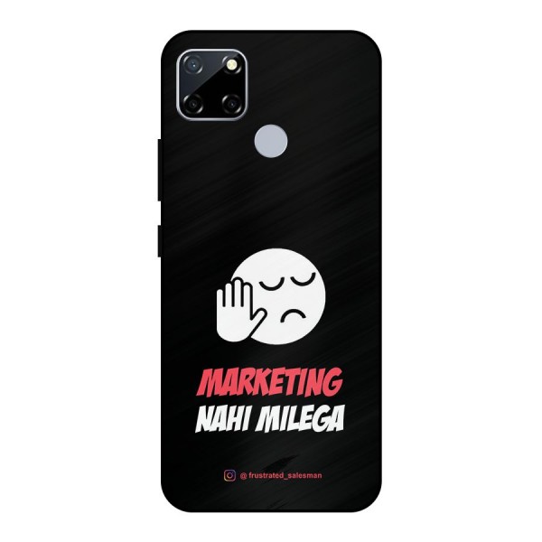 Marketing Nahi Milega Black Metal Back Case for Realme Narzo 30A
