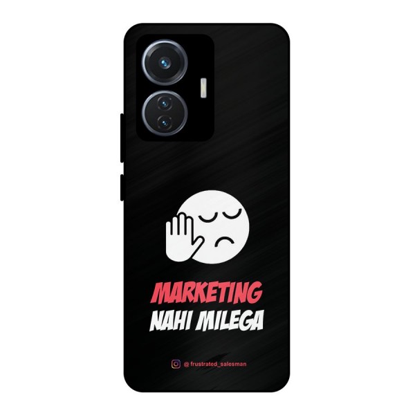 Marketing Nahi Milega Black Metal Back Case for iQOO Z6 44W