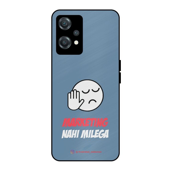 Marketing Nahi Milega SteelBlue Metal Back Case for OnePlus Nord CE 2 Lite 5G