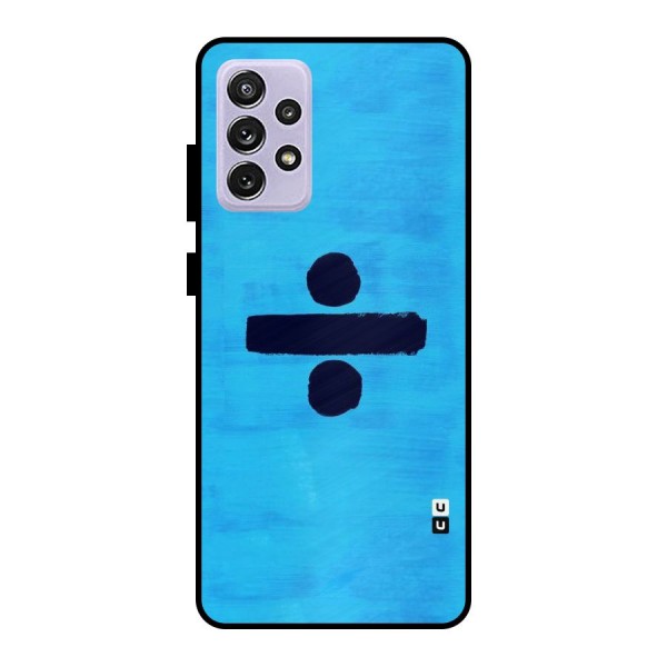 Math And Blue Metal Back Case for Galaxy A72