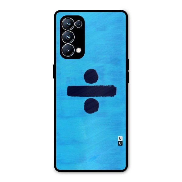 Math And Blue Metal Back Case for Oppo Reno5 Pro 5G