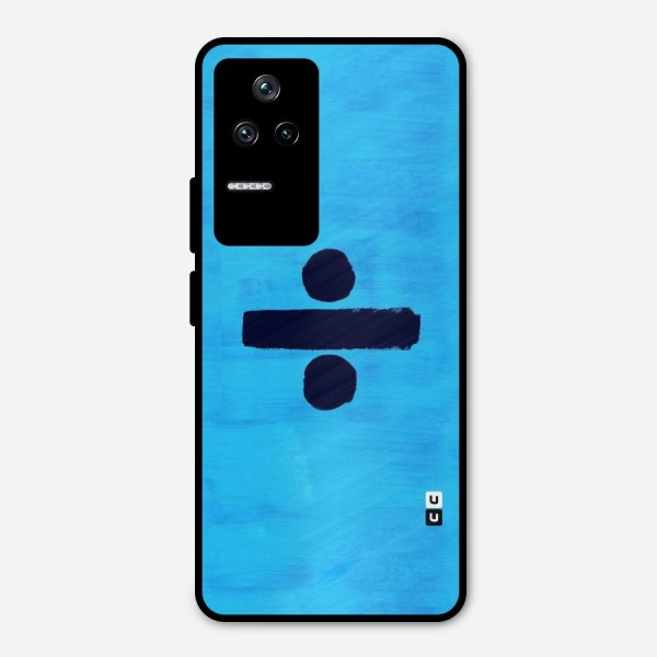 Math And Blue Metal Back Case for Poco F4 5G