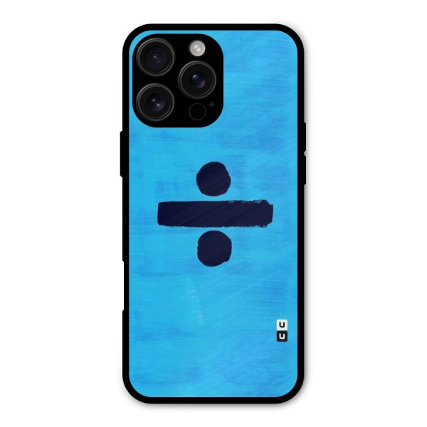 Math And Blue Metal Back Case for iPhone 16 Pro Max
