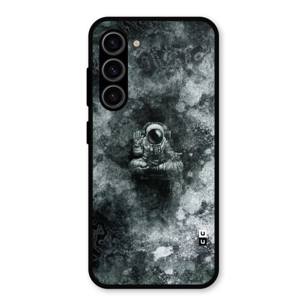 Meditating Spaceman Metal Back Case for Galaxy S23