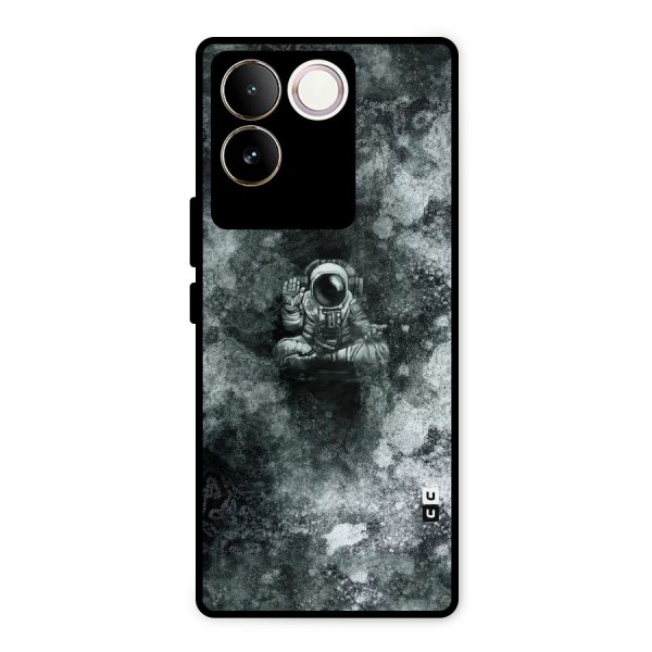 Meditating Spaceman Metal Back Case for Vivo T2 Pro