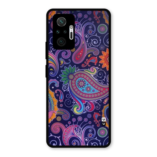 Mehendi Pattern Metal Back Case for Redmi Note 10 Pro Max
