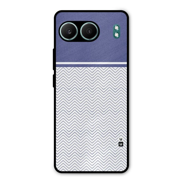 Melange Striped Pattern Metal Back Case for OnePlus Nord 4
