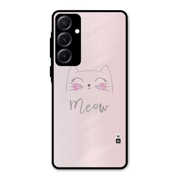 Meow Pink Metal Back Case for Galaxy A55