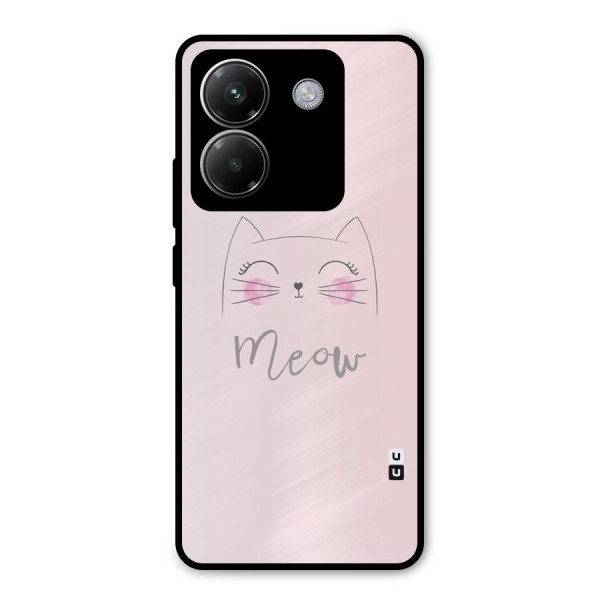 Meow Pink Metal Back Case for Poco M7 Pro 5G